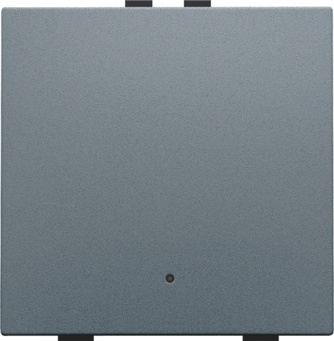 Bouton-poussoir simple avec led et capteurs de confort blue grey coated Niko Home Control
