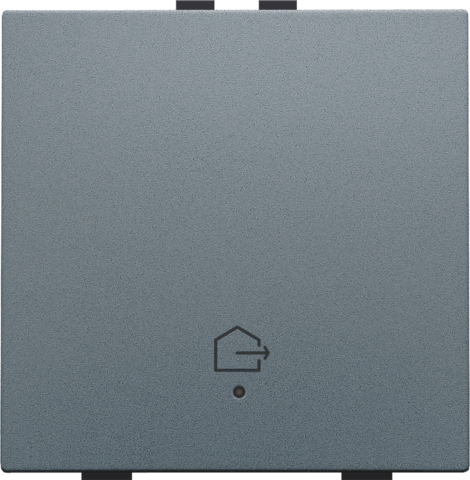 Bouton-poussoir simple avec led, capteurs de confort et symbole Niko Home Control