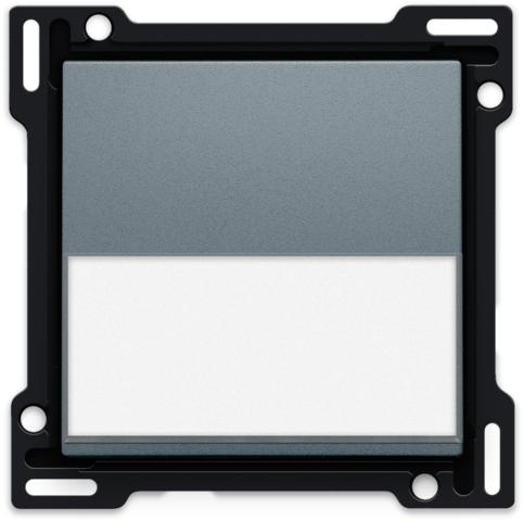 Set de finition avec étiquette pour interrupteur/bouton simple blue grey coated
