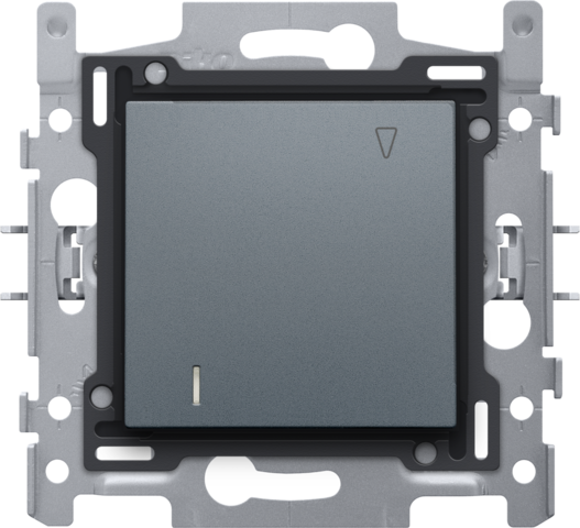 Interrupteur pour cartes d'hôtel 10a, assemblé, connexion rapide blue grey coated