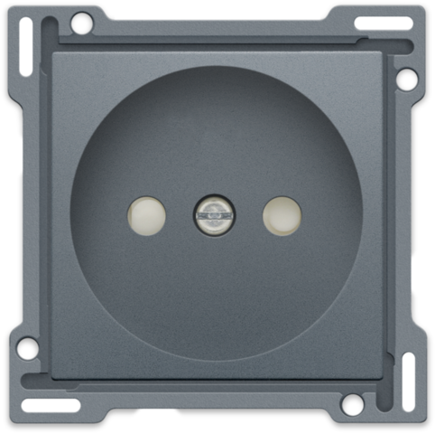 Set de finition prise sans terre, 21mm blue grey coated