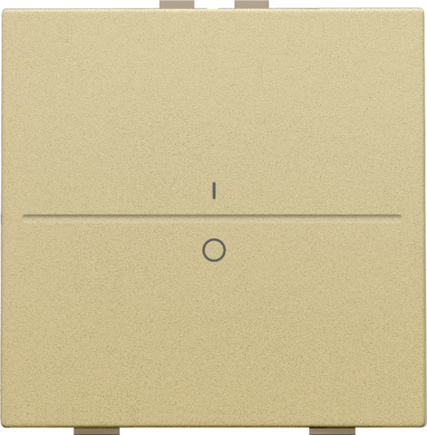 Touche simple i/0 pour interrupteur/bouton sans fil à 2 contacts gold coated Niko Home Control
