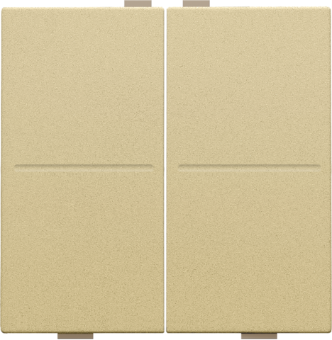 Touche double pour interrupteur/bouton sans fil à 4 commandes gold coated Niko Home Control