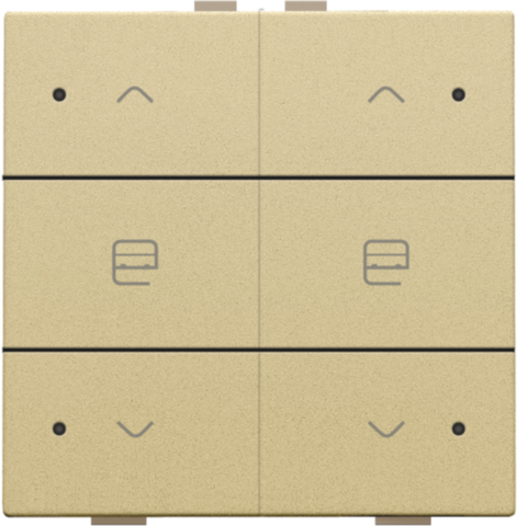 Commande de moteur double avec led pour niko home control Niko Home Control