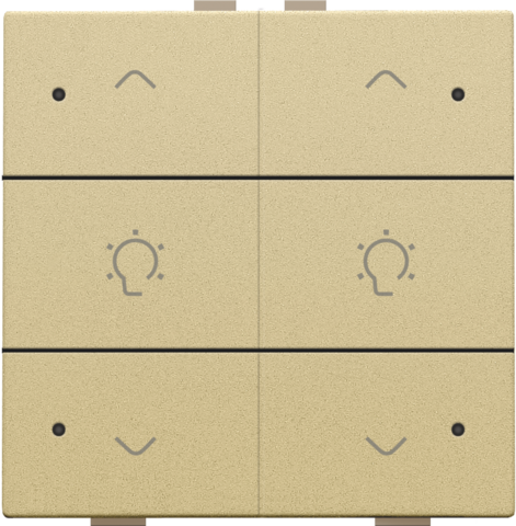 Commande de variateur double avec led pour niko home control Niko Home Control