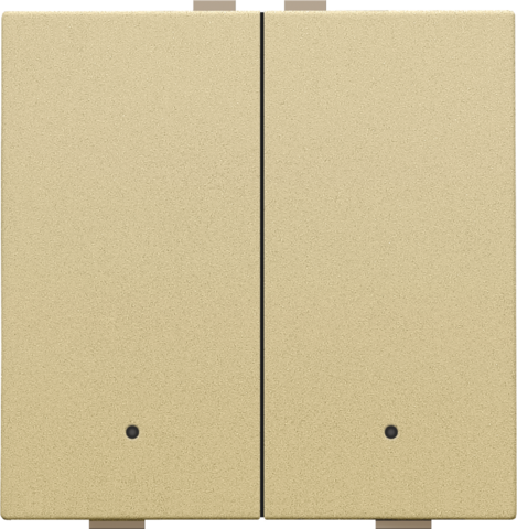 Bouton-poussoir double avec led et capteurs de confort Niko Home Control