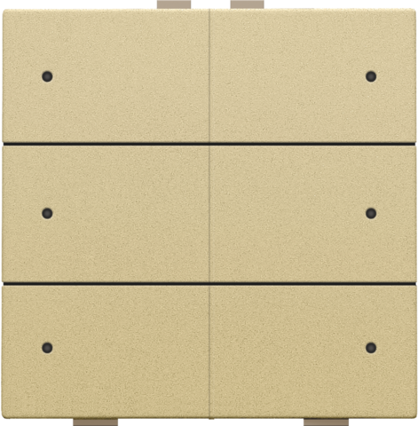 Bouton-poussoir sextuple avec led et capteurs de confort Niko Home Control