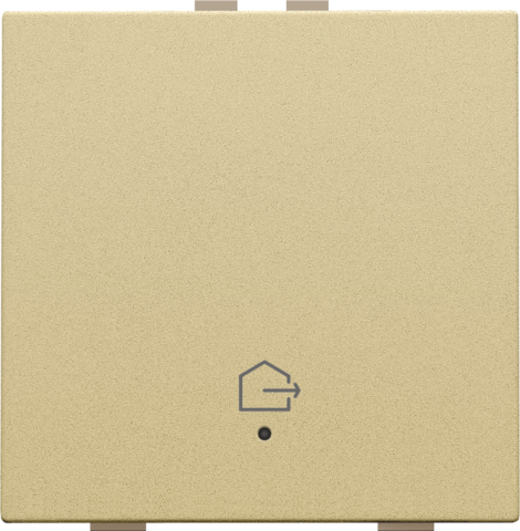 Bouton-poussoir simple avec led, capteurs de confort et symbole Niko Home Control