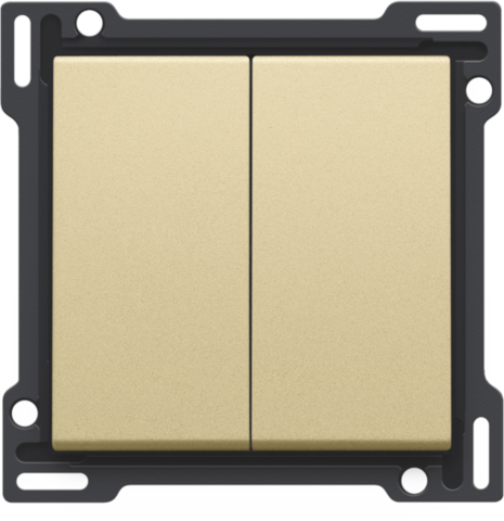 Set de finition interrupteur double allum./va-et-vient (double) gold coated