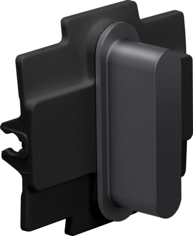 Niko rocker pour des fonctions d'interrupteur simple alu black brushed Niko Rocker