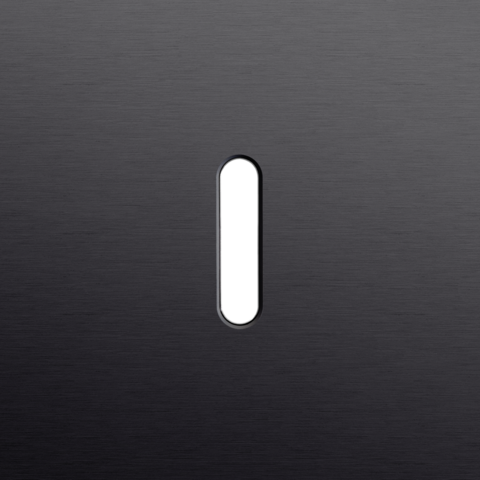 Plaque smpl pr 1 commut smpl,niko rocker alu black brushed Niko Rocker