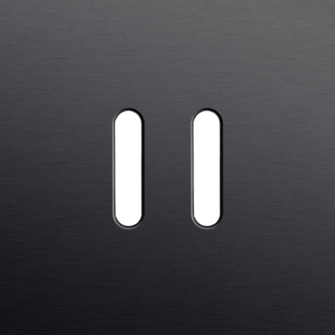 Plaque smpl pr 1 commut dbl,niko rocker alu black brushed Niko Rocker