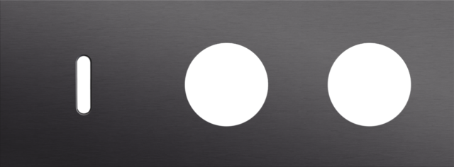 Plaque triple h71 pr 1 commut smpl + 2 prises,niko rocker alu black brushed Niko Rocker