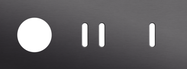 Plaque trpl h71 pr prise + commut dbl + commut smpl,niko rocker alu black brushed Niko Rocker