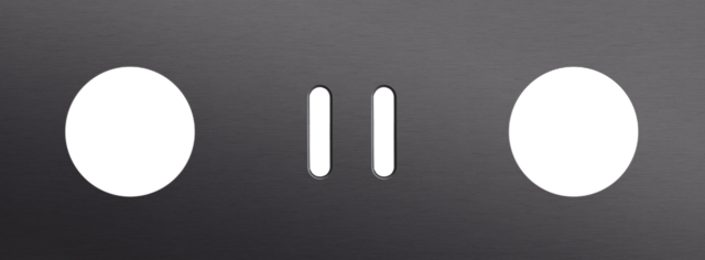 Plaque trpl h71 pr prise + commut dbl + prise, niko rocker alu black brushed Niko Rocker