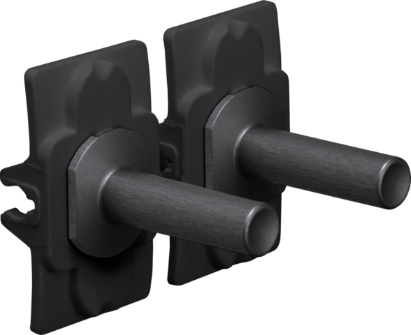 Ensemble niko toggle pour des fonctions d'interrupteur double alu black brushed Niko Toggle