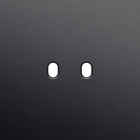 Plaque smpl pr 1 commut dbl,niko toggle alu black brushed Niko Toggle