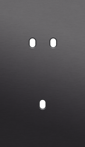 Plaque dbl v60 pr 1 commut dbl + 1 commut smpl,niko toggle alu black brushed Niko Toggle