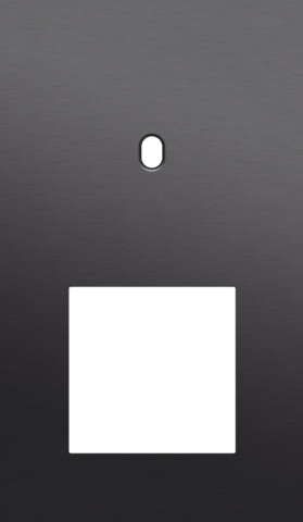 Plaque dbl v60 pr commut smpl + fct,niko toggle alu black brushed Niko Toggle