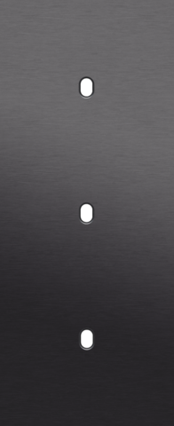 Plaque triple v60 pr 3 commut smpl,niko toggle alu black brushed Niko Toggle