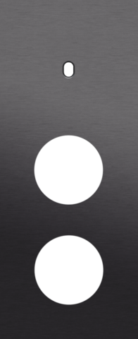 Plaque trpl v60 pr commut smpl + 2 prises,niko toggle alu black brushed Niko Toggle