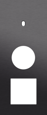 Plaque trpl v60 pr commut smpl + prise,niko toggle alu black brushed Niko Toggle