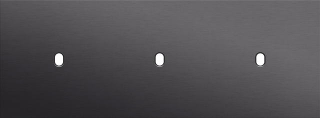 Plaque trpl h71 pr 3 commut smpl,niko toggle alu black brushed Niko Toggle