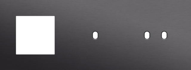 Plaque trpl h71 pr fct + commut smpl + commut dbl,niko toggle alu black brushed Niko Toggle