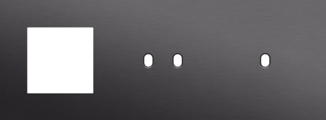 Plaque trpl h71 pr fct + commut dbl + commut smpl,niko toggle alu black brushed Niko Toggle