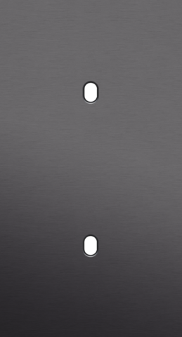 Plaque dbl v71 pr 2 commut smpl,niko toggle alu black brushed Niko Toggle