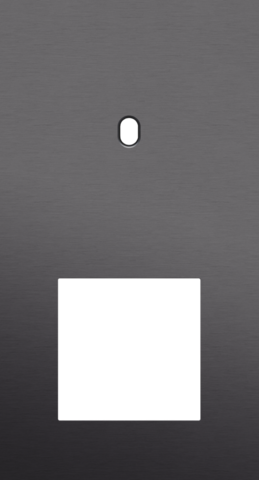 Plaque dbl v71 pr commut smpl + fct,niko toggle alu black brushed Niko Toggle