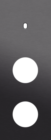 Plaque trpl v71 pr commut smpl + 2 prises,niko toggle alu black brushed Niko Toggle