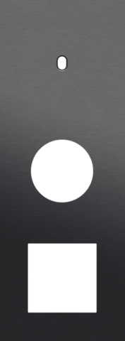 Plaque trpl v71 pr commut smpl + prise,niko toggle alu black brushed Niko Toggle