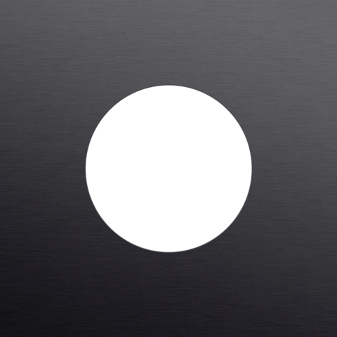 Plaque smpl pr 1 prise,niko r&t alu black brushed