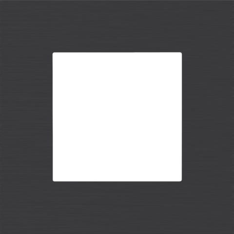 Simple plaque de recouvrement alu black brushed Niko Pure