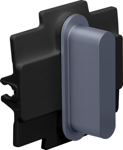 Niko rocker pour des fonctions d'interrupteur simple alu blue grey brushed Niko Rocker