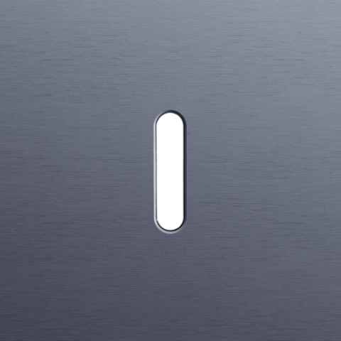 Plaque smpl pr 1 commut smpl,niko rocker alu blue grey brushed Niko Rocker