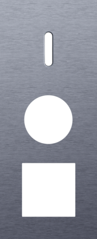 Plaque trpl v60 pr commut smpl + prise + fct,niko rocker alu blue grey brushed Niko Rocker