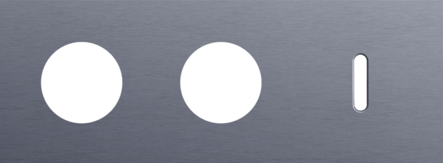 Plaque triple h71 pr 2 prises + 1 commut smpl,niko rocker alu blue grey brushed Niko Rocker