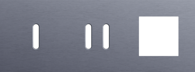 Plaque trpl h71 pr commut smpl + commut dbl + fct,niko rocker alu blue grey brushed Niko Rocker