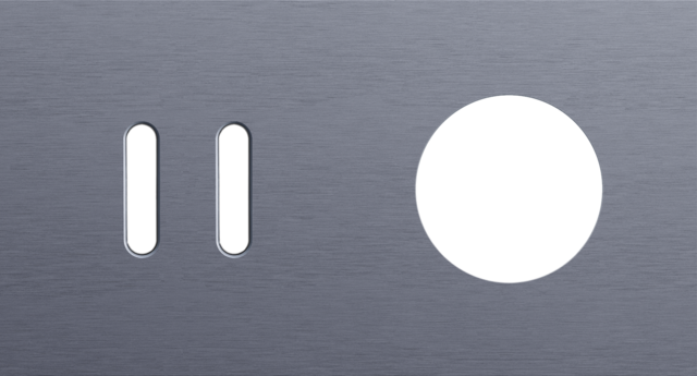 Plaque dbl h71 pr 1 commut dbl + 1 prise,niko rocker alu blue grey brushed Niko Rocker