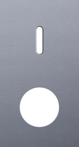 Plaque dbl v71 pr 1 commut smpl + 1 prise,niko rocker alu blue grey brushed Niko Rocker