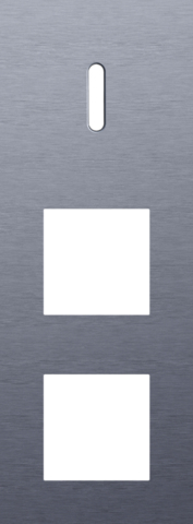 Plaque trpl v71 pr commut smpl + 2 fct,niko rocker alu blue grey brushed Niko Rocker