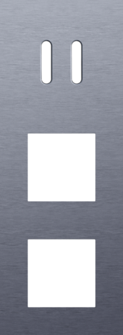 Plaque trpl v71 pr commut dbl + 2 fct,niko rocker alu blue grey brushed Niko Rocker