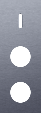 Plaque trpl v71 pr commut smpl + 2 prises,niko rocker alu blue grey brushed Niko Rocker