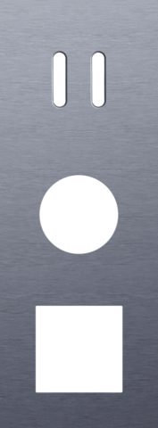 Plaque trpl v71 pr commut dbl + prise + fct,niko rocker alu blue grey brushed Niko Rocker