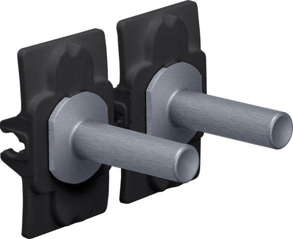 Ensemble niko toggle pour des fonctions d'interrupteur double alu blue grey brushed Niko Toggle