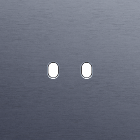 Plaque smpl pr 1 commut dbl,niko toggle alu blue grey brushed Niko Toggle