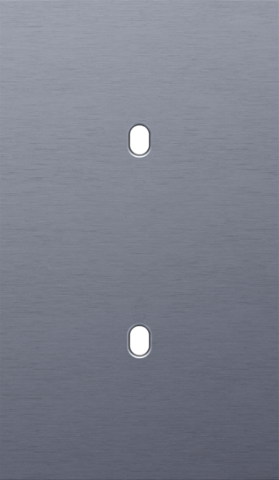 Plaque dbl v60 pr 2 commut smpl,niko toggle alu blue grey brushed Niko Toggle