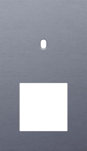 Plaque dbl v60 pr commut smpl + fct,niko toggle alu blue grey brushed Niko Toggle
